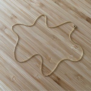 SOLD 14k gold filled cable link chain 18”